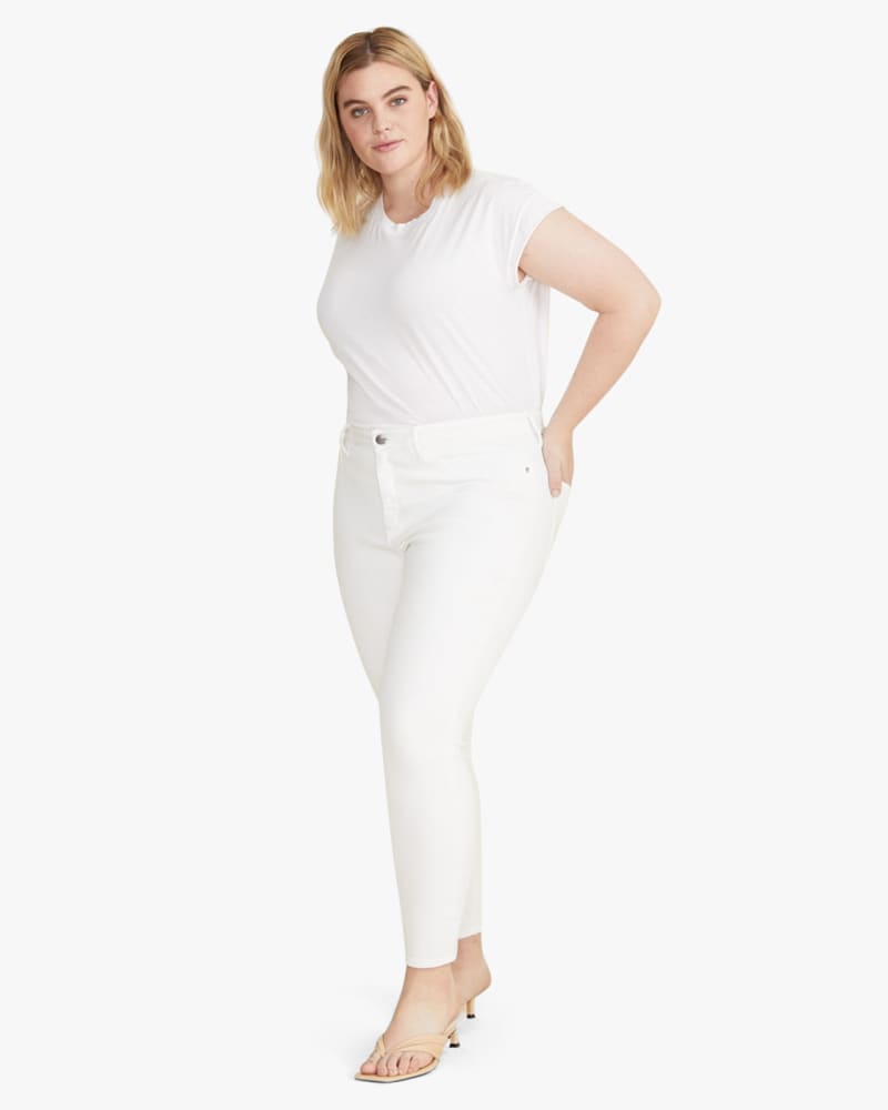 Plus size model wearing Bowery Skinny Jean by Warp + Weft | Dia&Co | dia_product_style_image_id:131144